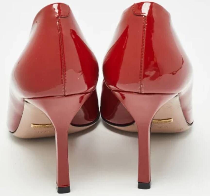 Gucci Vintage Pre-owned Leather heels Red Dames