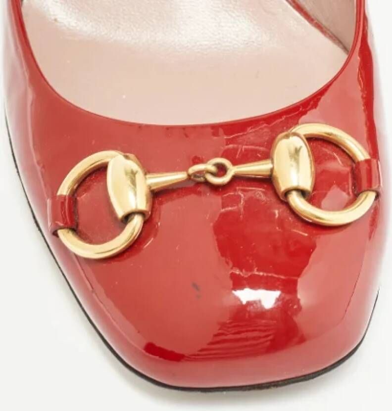 Gucci Vintage Pre-owned Leather heels Red Dames