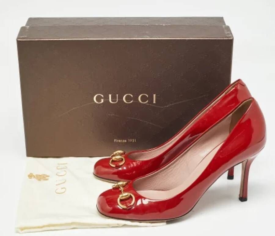 Gucci Vintage Pre-owned Leather heels Red Dames