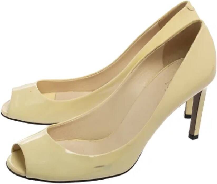 Gucci Vintage Pre-owned Leather heels Yellow Dames