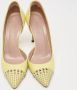 Gucci Vintage Pre-owned Leather heels Yellow Dames - Thumbnail 3