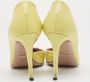 Gucci Vintage Pre-owned Leather heels Yellow Dames - Thumbnail 5