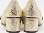 Gucci Vintage Pre-owned Leather heels Yellow Dames - Thumbnail 5
