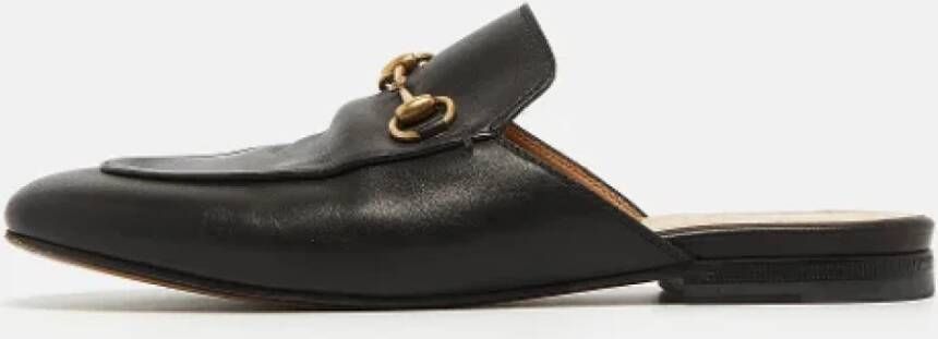 Gucci Vintage Pre-owned Leather mules Black Dames