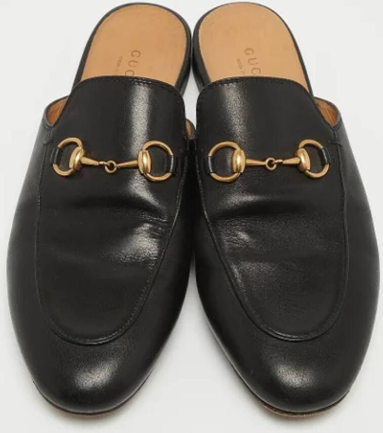 Gucci Vintage Pre-owned Leather mules Black Dames