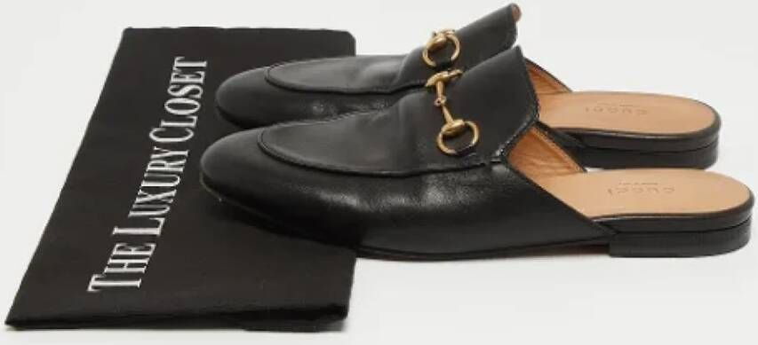 Gucci Vintage Pre-owned Leather mules Black Dames