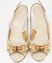 Gucci Vintage Pre-owned Leather sandals Beige Dames - Thumbnail 3