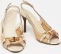 Gucci Vintage Pre-owned Leather sandals Beige Dames - Thumbnail 4