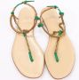 Gucci Vintage Pre-owned Leather sandals Beige Dames - Thumbnail 2