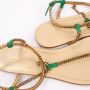 Gucci Vintage Pre-owned Leather sandals Beige Dames - Thumbnail 4