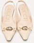 Gucci Vintage Pre-owned Leather sandals Beige Dames - Thumbnail 3