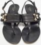 Gucci Vintage Pre-owned Leather sandals Black Dames - Thumbnail 3