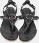 Gucci Vintage Pre-owned Leather sandals Black Dames - Thumbnail 2