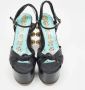 Gucci Vintage Pre-owned Leather sandals Black Dames - Thumbnail 3