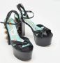 Gucci Vintage Pre-owned Leather sandals Black Dames - Thumbnail 4