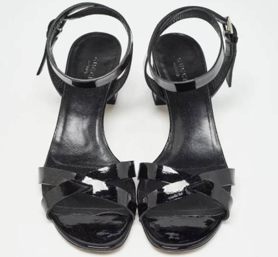 Gucci Vintage Pre-owned Leather sandals Black Dames