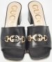 Gucci Vintage Pre-owned Leather sandals Black Dames - Thumbnail 2