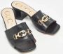 Gucci Vintage Pre-owned Leather sandals Black Dames - Thumbnail 3