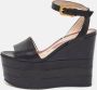 Gucci Vintage Pre-owned Leather sandals Black Dames - Thumbnail 2