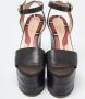 Gucci Vintage Pre-owned Leather sandals Black Dames - Thumbnail 3