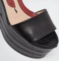 Gucci Vintage Pre-owned Leather sandals Black Dames - Thumbnail 7