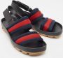 Gucci Vintage Pre-owned Leather sandals Blue Heren - Thumbnail 4