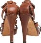 Gucci Vintage Pre-owned Leather sandals Brown Dames - Thumbnail 4