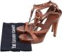 Gucci Vintage Pre-owned Leather sandals Brown Dames - Thumbnail 7