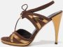 Gucci Vintage Pre-owned Leather sandals Brown Dames - Thumbnail 2