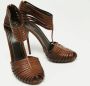 Gucci Vintage Pre-owned Leather sandals Brown Dames - Thumbnail 3