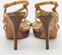 Gucci Vintage Pre-owned Leather sandals Brown Dames - Thumbnail 5