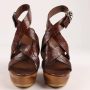 Gucci Vintage Pre-owned Leather sandals Brown Dames - Thumbnail 4