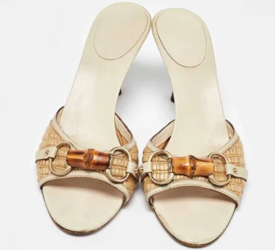 Gucci Vintage Pre-owned Leather sandals Brown Dames