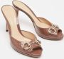 Gucci Vintage Pre-owned Leather sandals Brown Dames - Thumbnail 4