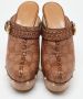 Gucci Vintage Pre-owned Leather sandals Brown Dames - Thumbnail 3