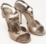 Gucci Vintage Pre-owned Leather sandals Gray Dames - Thumbnail 4