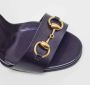 Gucci Vintage Pre-owned Leather sandals Gray Dames - Thumbnail 7