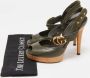 Gucci Vintage Pre-owned Leather sandals Green Dames - Thumbnail 9