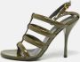 Gucci Vintage Pre-owned Leather sandals Green Dames - Thumbnail 2