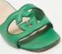 Gucci Vintage Pre-owned Leather sandals Green Dames - Thumbnail 7