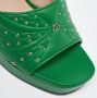 Gucci Vintage Pre-owned Leather sandals Green Dames - Thumbnail 6