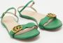 Gucci Vintage Pre-owned Leather sandals Green Dames - Thumbnail 4