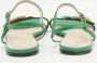 Gucci Vintage Pre-owned Leather sandals Green Dames - Thumbnail 5