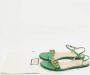 Gucci Vintage Pre-owned Leather sandals Green Dames - Thumbnail 9