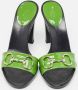 Gucci Vintage Pre-owned Leather sandals Green Dames - Thumbnail 3