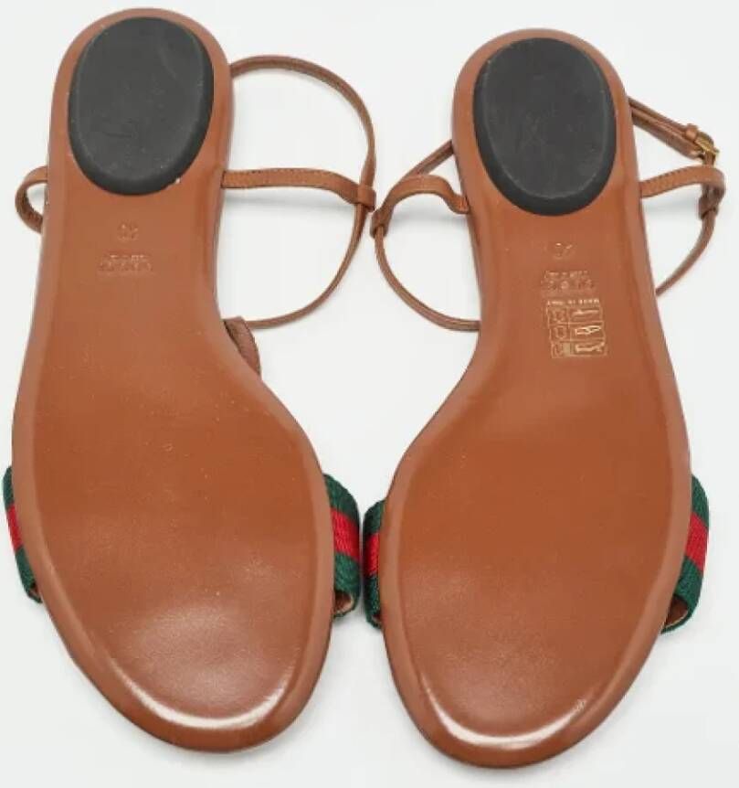 Gucci Vintage Pre-owned Leather sandals Multicolor Dames