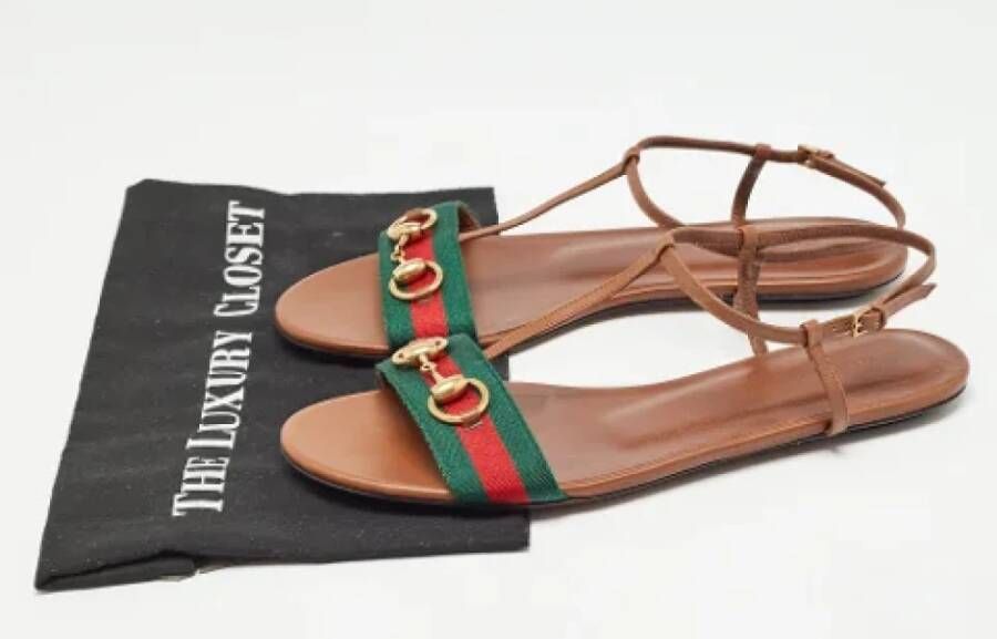 Gucci Vintage Pre-owned Leather sandals Multicolor Dames