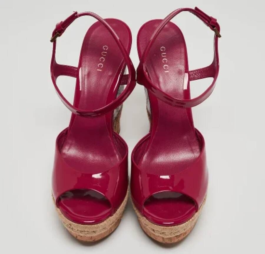 Gucci Vintage Pre-owned Leather sandals Pink Dames