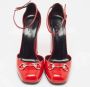 Gucci Vintage Pre-owned Leather sandals Red Dames - Thumbnail 3