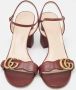 Gucci Vintage Pre-owned Leather sandals Red Dames - Thumbnail 3